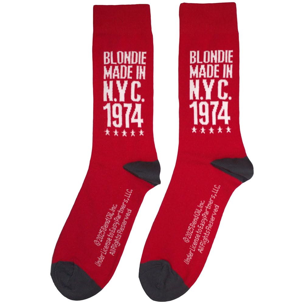 Rock Off officially licensed products Blondie NYC '74 Ankle Socks One Size
