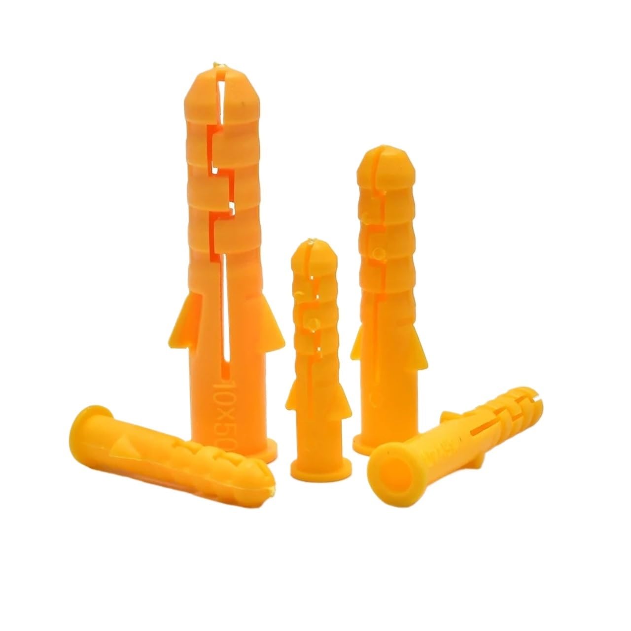 Tubo di espansione in plastica, tasselli, ancoraggio da parete in plastica per viti autofilettanti M6 M8 M10 giallo Confezione da 20-100 pezzi (60 (33 pezzi), M6)