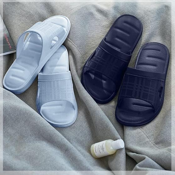 Image of DRUNKEN Slippers For Women Winter Sandals Casual Flats Home Footwear Man Girls Sliders Flip Flops Chappals Ladies Clogs Sleeper Slides Stylish Ortho Soft