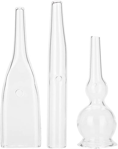 Tubo de vidrio al vacío, accesorios de máquina de vacío de puntos negros, kit de herramientas para aspiradoras, máquina de belleza, 3 piezas
