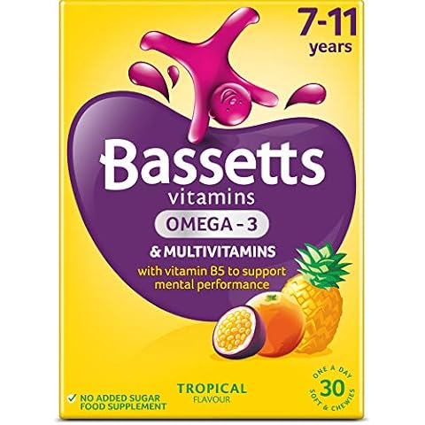 Bassetts Vitamins 7-11 Omega 3 Tropical 30's, 81.9 g Cover