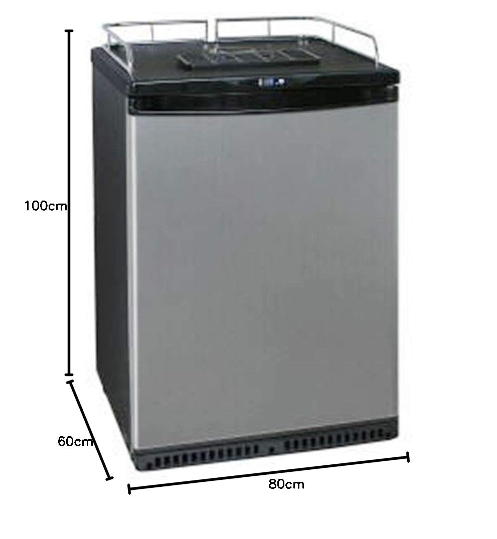 Kit Completo - refrigerador de Cerveza de Barril de hasta 50L - Incluye Columna Elegante y Grifo con compensador, KEG:sin