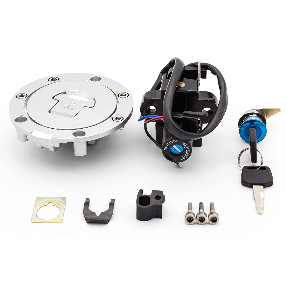 Motorcycle Electrical Ignition Switch Fuel Gas Cap Cover Seat Key Lock Set for CBR600 F2 F3 1991-1998