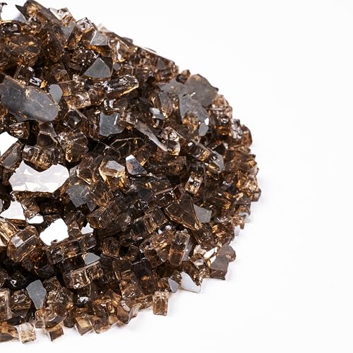MSI Copper Brown 1/2 in. Reflective Tempered Fire Glass Rocks 20 lb - image 4