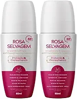Kit 2 Un Desodorante Roll-on Clareador Rosa Selvagem 85ml
