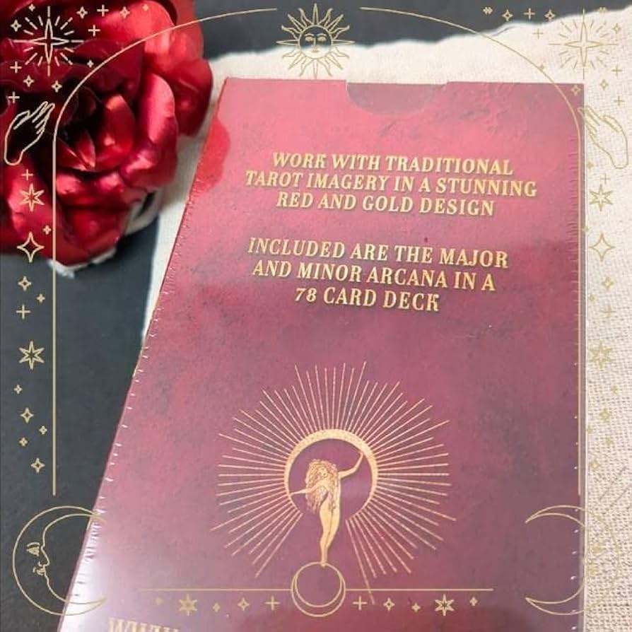 【正規品タロットカード】待望の再入荷✨美麗レア色✨豪華な真紅×ゴールドのデッキ 正規品タロットカード】待望の再入荷✨美麗レア色✨豪華な真紅