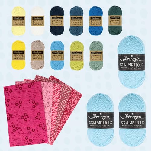 Scheepjes - Scheepjes CKAL Dawn Chorus Blau Meise Kissen Bausatz - 1 Setzen