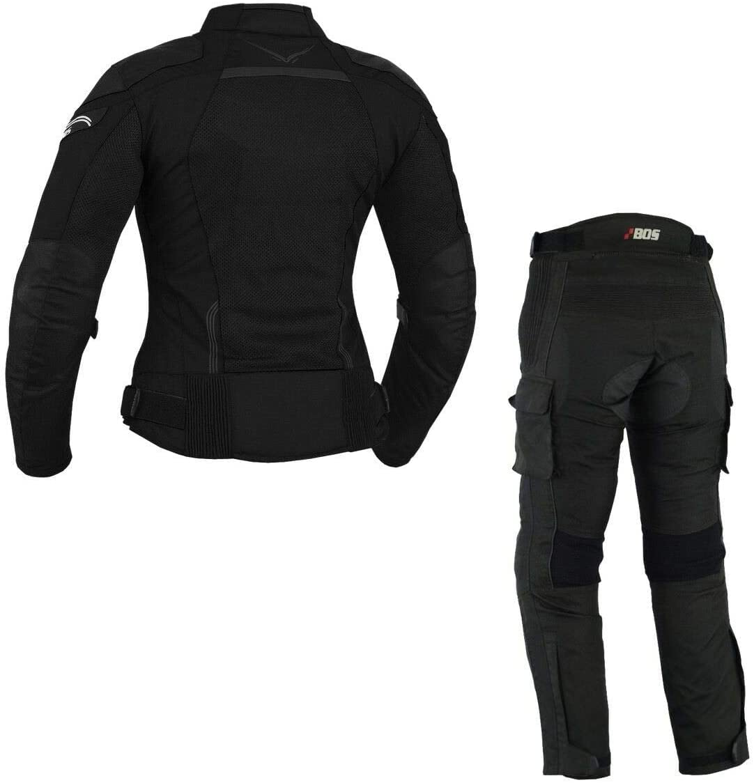 DAMEN MOTORRADKOMBI JACKE + HOSE + HANDSCHUHEN - BIKE MOTORRAD ROCKER TOURING