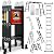 Ladder, Bryner 7 in 1 Multi-Purpose Ladder Aluminium Extension Ladder 12Ft Folding Adjustable Telescoping Step Ladder Heavy Duty Ladders Meet SGS EN 131 Standard 530lbs
