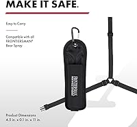 Vista 2 de Sabre Frontiersman Bear Spray Holster for 7.9 & 9.2 Oz. Canisters, Nylon Chest, Belt, Waist, & 3-in-1 Options Available, Adjustable Straps, Strong