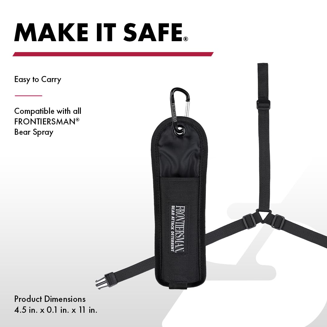 Sabre Frontiersman Bear - Funda en Aerosol para Botes de 7.9 y 260.8 g, Pecho de Nailon, cinturón, Cintura y Opciones 3 en 1 Disponibles, Correas Ajustables, elástico Fuerte Que Evita la pérdida del