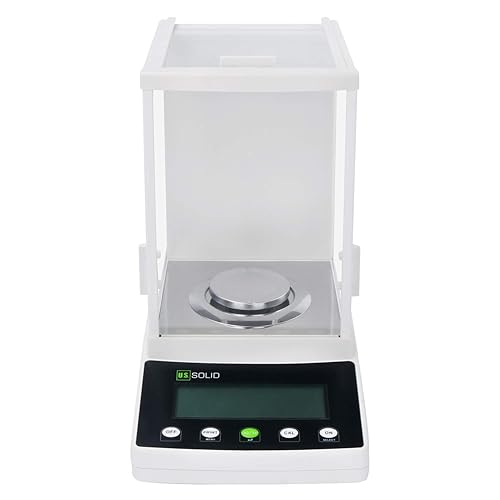 Miniatura 3 de U.S. Solid Balanza de precisión de 1 mg - Báscula de precisión de laboratorio analítico de 21.16 oz con sensor electromagnético, 0.00 oz x 21.16 oz