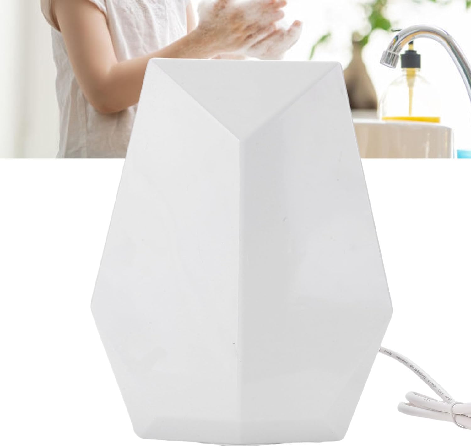 Wall Mounted Hand Dryer, 5 Second Fast Drying Automatic Electric Hand Dryer, Sensor Activated Hands Drying Machine for Bathroom Toilet Home (US Plug 110V)