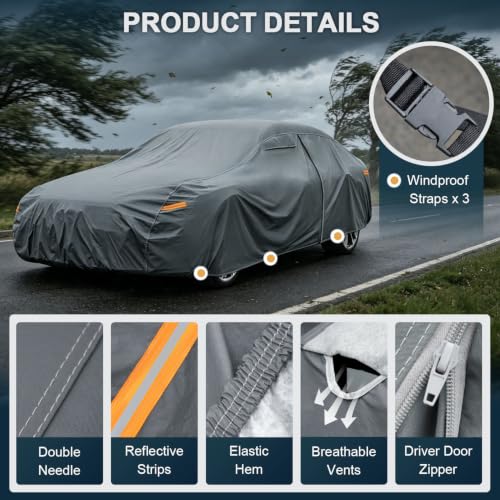 GUNHYI 16 Layers Heavy Duty Car Cover