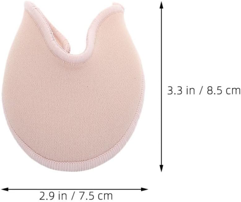 3 Pairs Ballet Pointe Toe Protectors Knitted Fabric Sebs Beige | Anti Slip Shock Absorption, Easy Replacement, Breathable Fit, Stage Performances