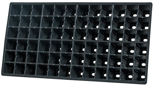 Hydrofarm Ck64002Sq K64002Sq 72 Square Plug Flat Insert, Black #TOP8