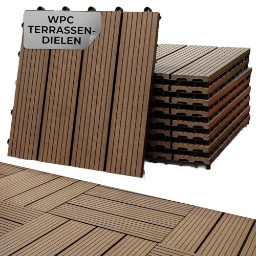 STREND PRO WPC Terrassendielen 9 Stck x 30cm x 30cm