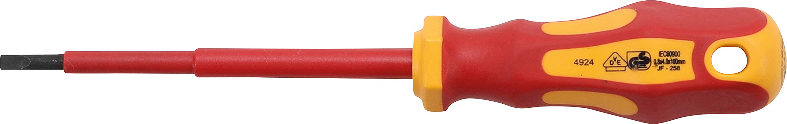 BGS 4924 | VDE Screwdriver | Slot SL 4 mm | Blade Length 100 mm