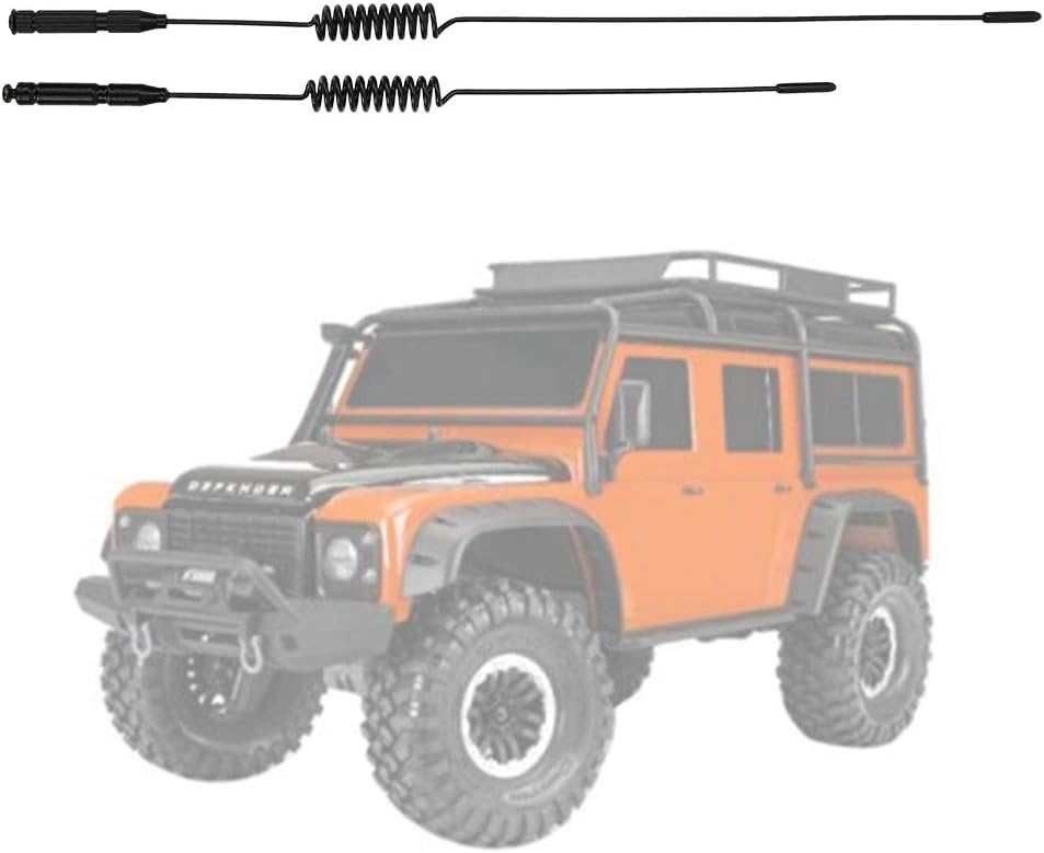 RC Climbing Car Antenna L29cm Simulation Line with Flag for SCX10 9004 Model Car( Long+ Short)