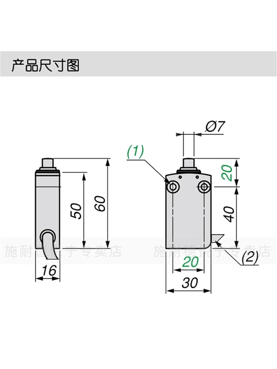Limit Travel Switch XCMN2110L1 1 Open 1 Closed ZCE10