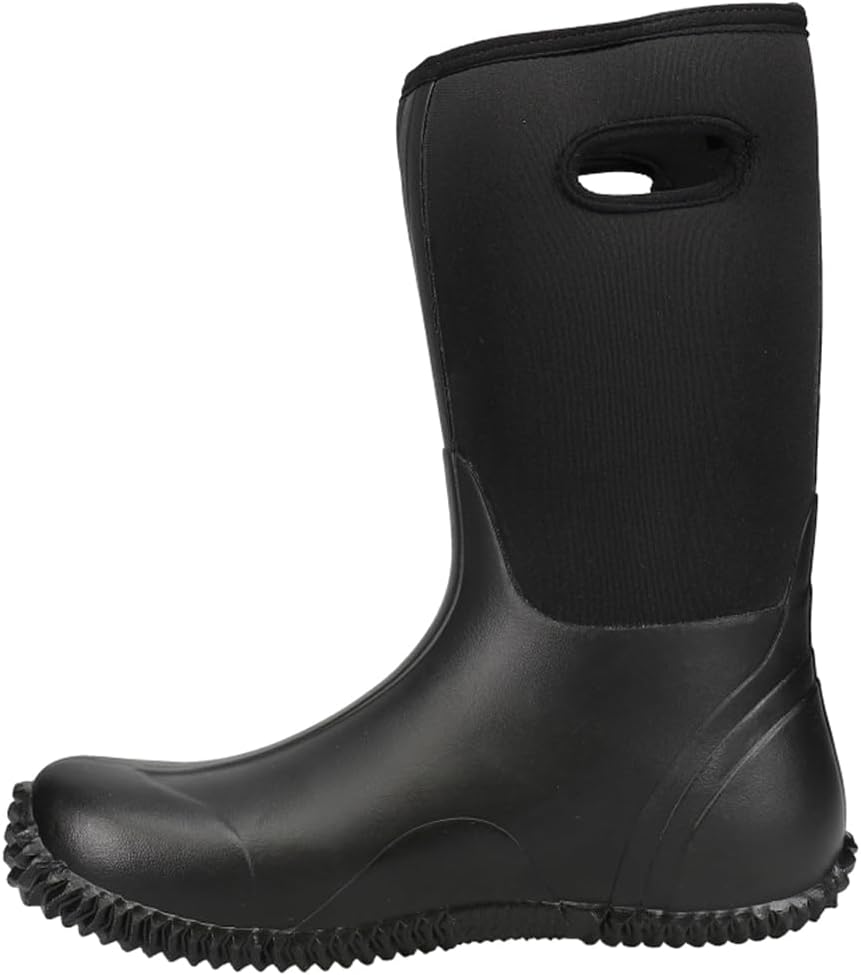 ROPER Mens Barnyard Pull On Rain Casual Boots Mid Calf - Black - Size 12 D