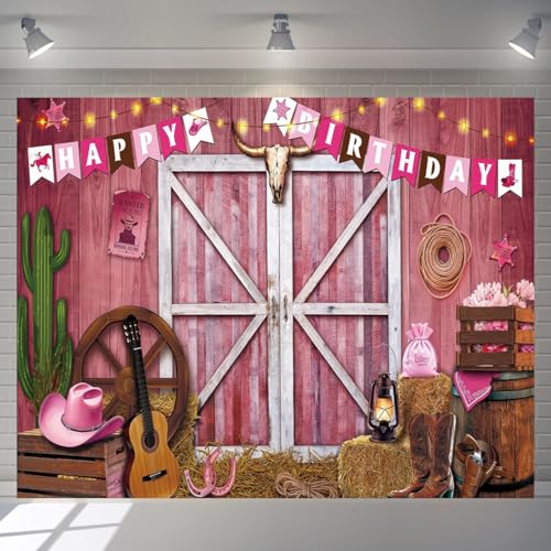 Fondo Fotográfico Western 10x8ft Rosa Poliéster miniatura 2