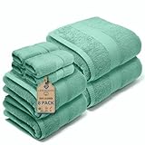 LEBENGOOD Juego de Toallas Baño Completo 100% Algodón Premium 550gsm | 4...