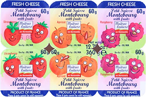 Maitres Laitiers Petit Suisse With Fruit, 2.11 Oz