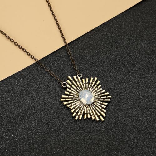 Collier ethnique anti emmêlement bijoux bohèmes soleil à couches - 2