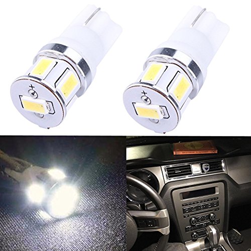 Bombillas LED T10 Wedge 2 unidades Blanca Alta Potencia miniatura 1