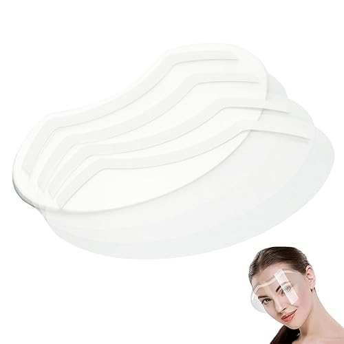 50 protectores faciales para ducha, protectores faciales de ducha, protector de ojos de plástico transparente para laca para el cabello, visera de