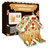 Gingerbread Cookie House Kit -12.75 Oz - Ready to Decorate - Includes Everything Needed to Assemble and Decorate Holiday Cookie House Type 1