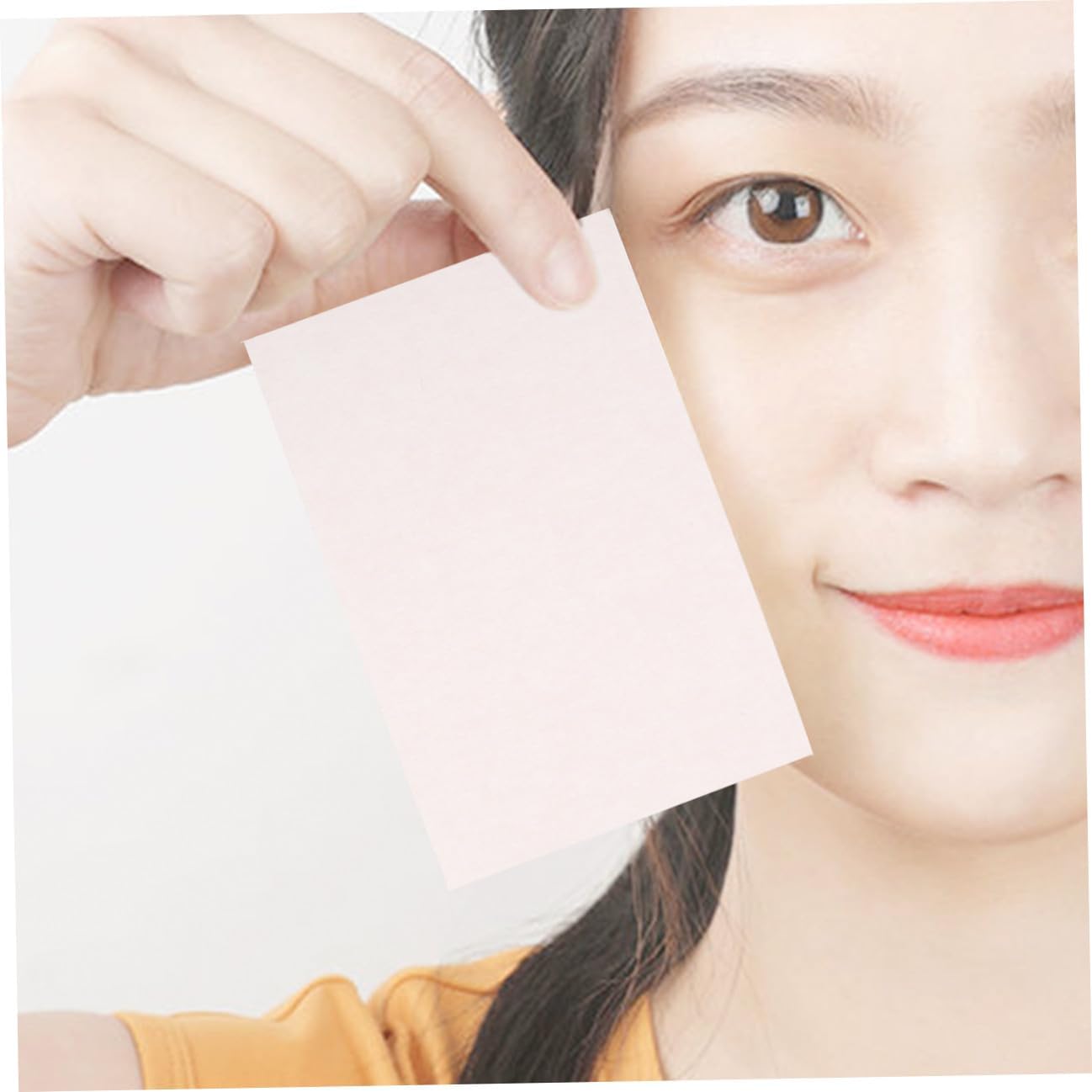 Facial Oil Blotting Paper 200 Sheets X 2 Sets plant Absorbing Tissues for Face Oil Control and Skin Cleaning, Pink for Makeup Touch-Up and Oily Skin Care