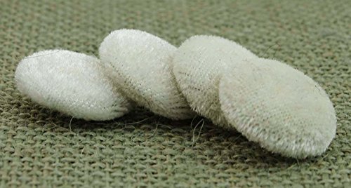 Knitwit 12 Pieces Solid 2 Holes Sewing Velvet Fabric Cloth Covered Scrapbooking Craft Buttons #TOP15