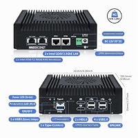 MNBOXCONET S7 Mini PC N150 2x10gbe RJ45, Firewall Appliance Micro Büro Hardware, DDR5 Barebone, 2xi226V 2.5Gbit LAN, USB C, TF Card Slot, SPK/MIC, Unterstützung Router OS – Ansicht 5