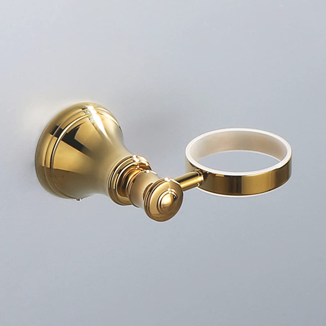 WRIST Zahnbürstenhalter, Badezimmer Wandmontierter Zahnbürstenbecherhalter Mit Milchglasbecher Messing Gold Zahnbürstenbecherhalter Für Badezimmer