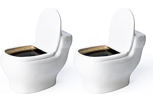 Toilet Coffee Mug Gag Gift REFARICO, White Elephant & Christmas Gifts