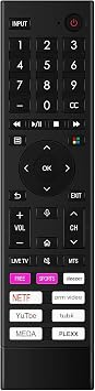 ERF3X80H Voice Replacement Remote Control with Mic Fit for Hisense Smart VIDAA TV 50A7GV 43A7GV 55H77G 65A6GV 55A6GV 55A7GV 50A6GV 50H77G 43A6GV 43H77G 65A7GV 65H77G