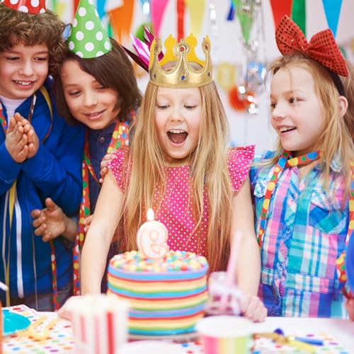 Apausvcm Königskrone, Gold, Erwachsene, Kostüm-Kopfbedeckungen, Prinzessin, Unisex, One Size Fits Most, Mehrere Anlässe, Klassisch