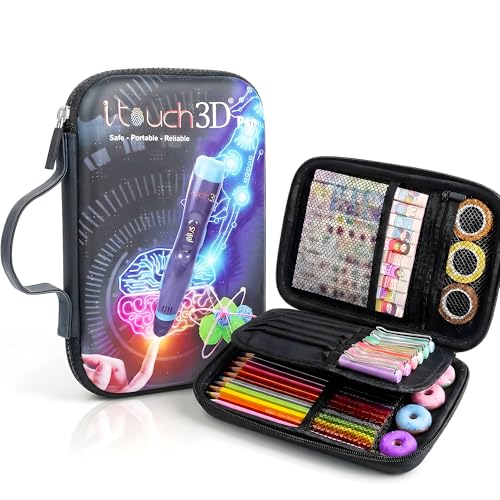 Image of WOL 3D Cartoon Printed Pencil Case with Compartments | Large Capacity Stationery Organizer Zipper Pouch, Water-Resistant Pen Holder for Girls, Boys, Kids, School, Travel & Office Use - Black