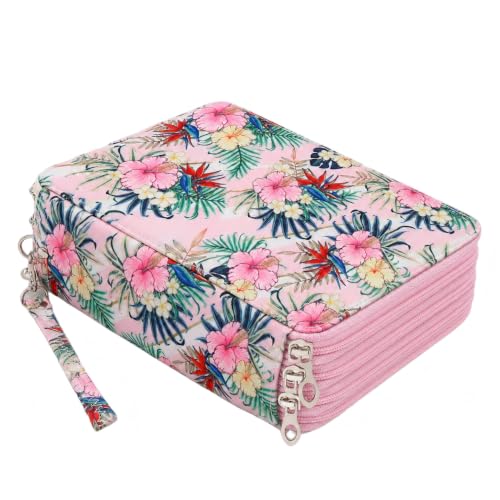 Image of 216 Slots Colored Pencil Case Organizer, 4 Layer Bag