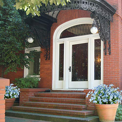 Haplia 8 Bundles Artificial Daffodils Flowers, Fake Artificial Greenery Uv Resistant No Fade Faux Plastic Plants For Wedding Bridle Bouquet Indoor Outdoor Home Garden Kitchen Office Table Vase (Blue) #TOP4