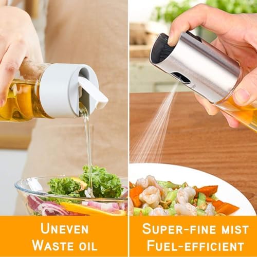Image of Oil Sprayer for Cooking-100ml Olive Oil Dispenser Bottle Spray - Food Grade Portable Reusable Oil Vinegar Spritzer Sprayer Bottles for Air Fryer, Kitchen, Salad, Baking, BBQ, Frying (100 ML)