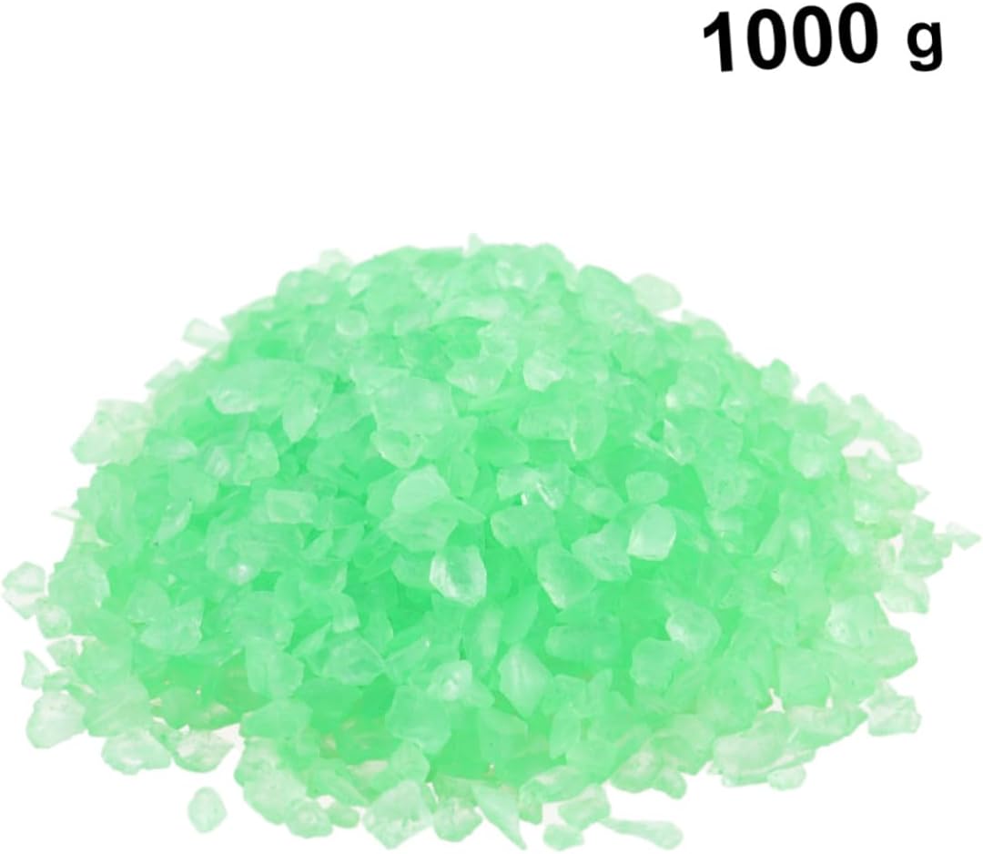 2pcs Glass Decorative Sand for Fish Tanks and Micro Landscapes Green Sand for Aquarium and Plant Decoration