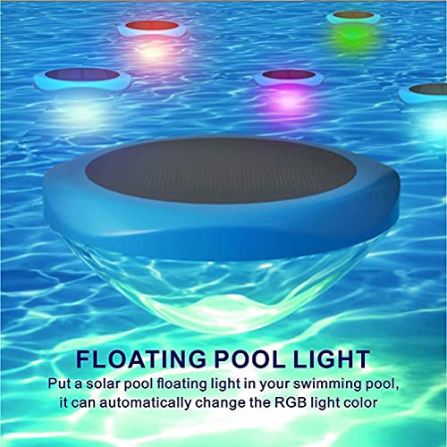 Gazaar Luz solar flutuante para piscina, luzes flutuantes para uso externo à prova d'água automatic