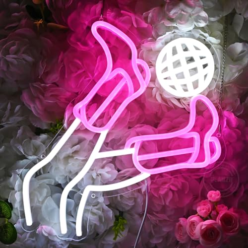 Image of Planzo Cowgirl Boots Disco Ball LED Neon Light Sign Girl Party Wall Decor | Western Cowboy Decoration, Bedroom Game Room Man Cave Wall Sign Decor, Wedding Birthday Christmas Gift, Pink 12.2 inch X13.8 inch USB
