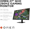 Monitor Gaming HP OMEN 27" QHD 280Hz, Pantalla QHD (2560 x 1440), Tecnología IPS Black, VESA DisplayHDR 400, 1ms MPRT (con Overdrive), Compatible con NVIDIA G-SYNC, Negro, OMEN 27qs G2 (2026) 4