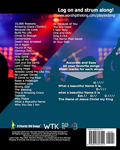 Play and Sing 5-Chord Worship Songs: For Guitar and Piano (Play and Sing by WorshiptheKing) - Image 2