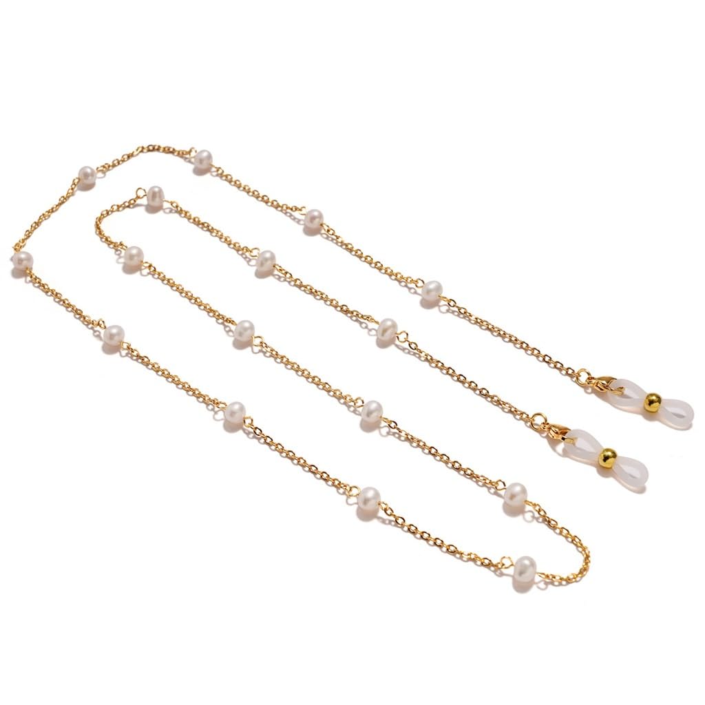 Retro-Süßwasserperlen-Brillenkette, Lanyard, Anti-Drop-Halterseil