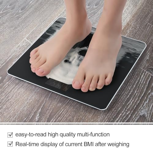 Báscula digital Polar Bear de vidrio templado para baño miniatura 5